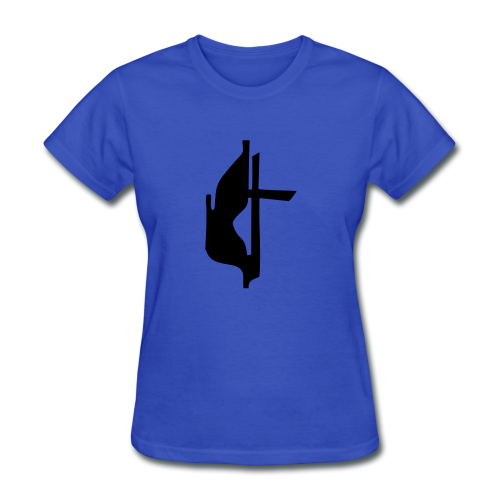 Lutheran Cross Women's Bright Tee - royal blue