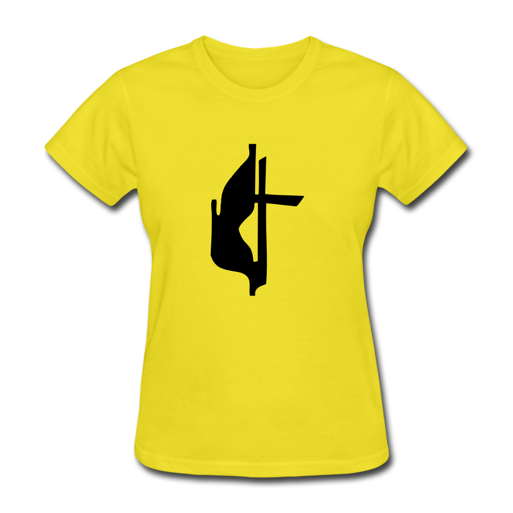 Lutheran Cross Women's Bright Tee - yellow