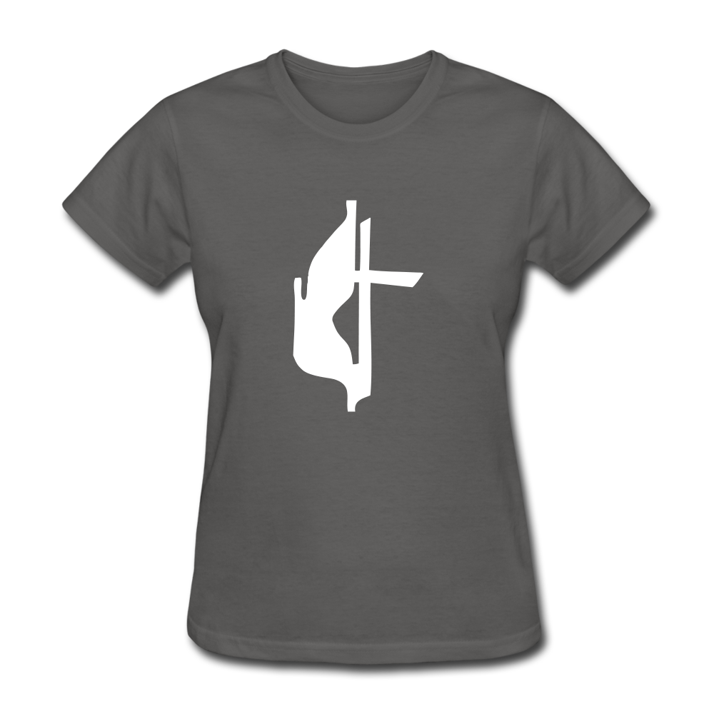 Lutheran Cross Women's Dark Tee - charcoal