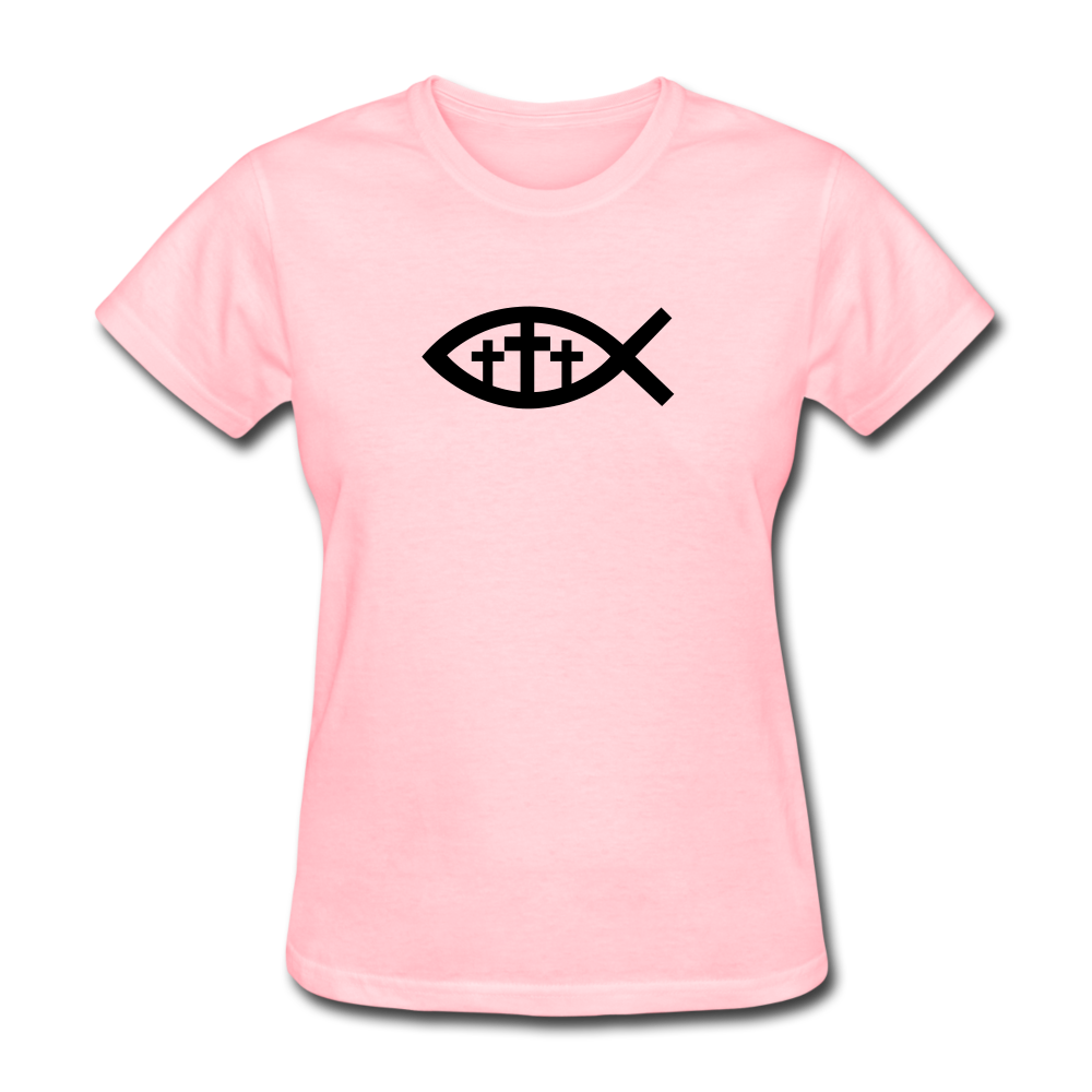 Three Crosses Women's Bright Tee - pink