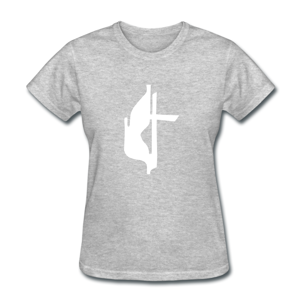 Lutheran Cross Women's Heather Tee - heather gray
