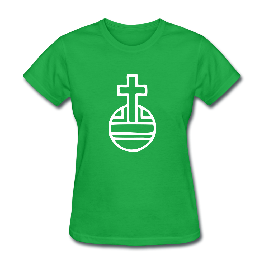 Sovereign Cross Women's Dark Tee - bright green