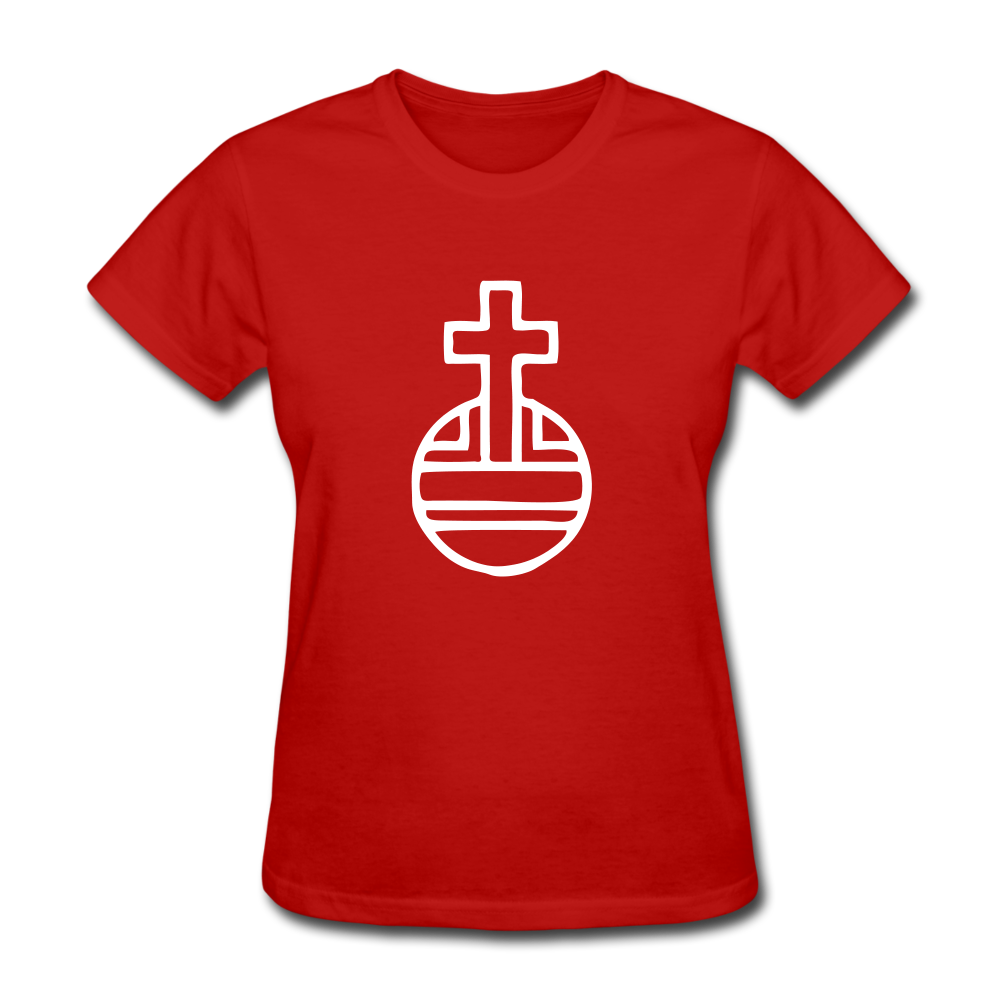 Sovereign Cross Women's Dark Tee - red