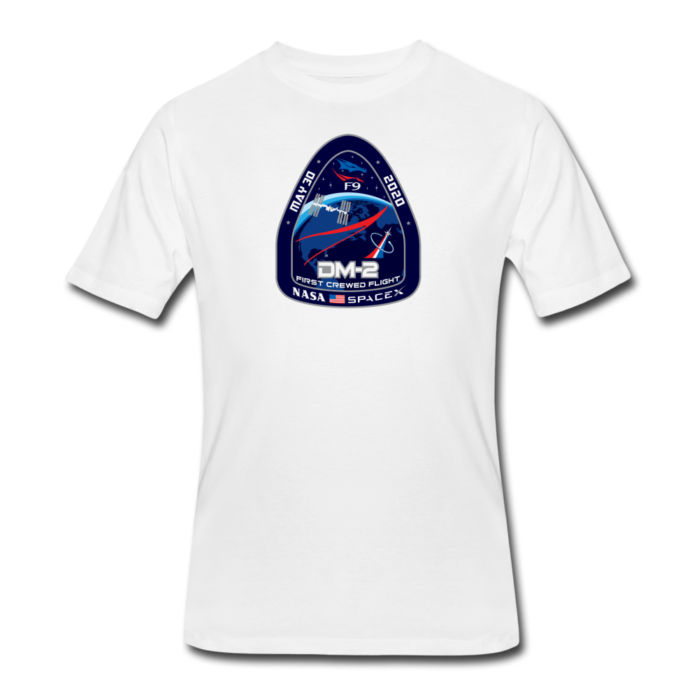 NASA and SpaceX DM2 Patch Shirt White - white