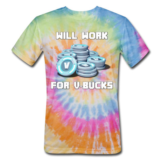 Unisex Tie Dye T-Shirt - rainbow