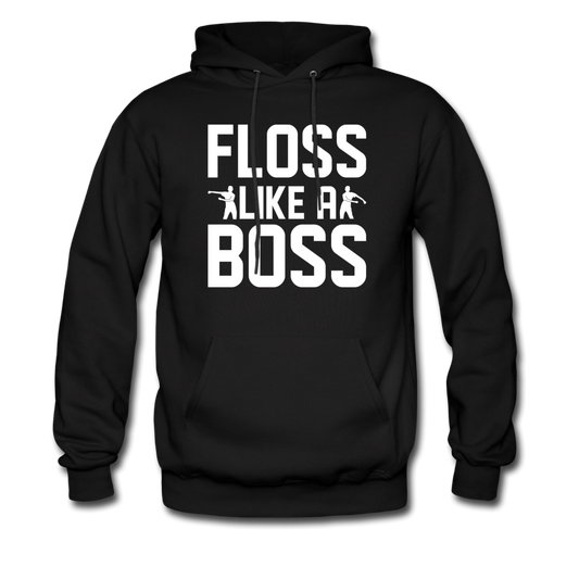 Floss Like A Boss Hoodie Fortnite Video Game Sweatshirt - black